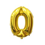 Number 0 Gold Foil Balloon 40 inch