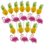 Pineapple & flamingo party picks
