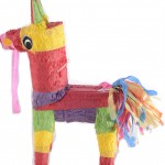 Rainbow donkey pinata