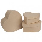 Heart Paper Mache Boxes