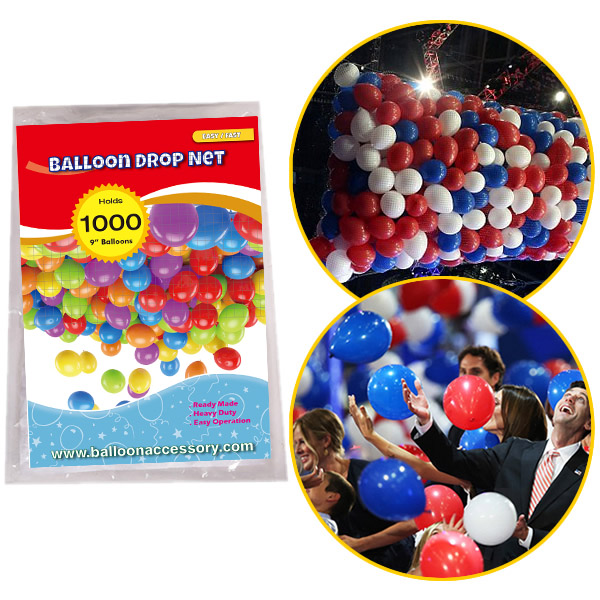 1000 Balloon Drop Net