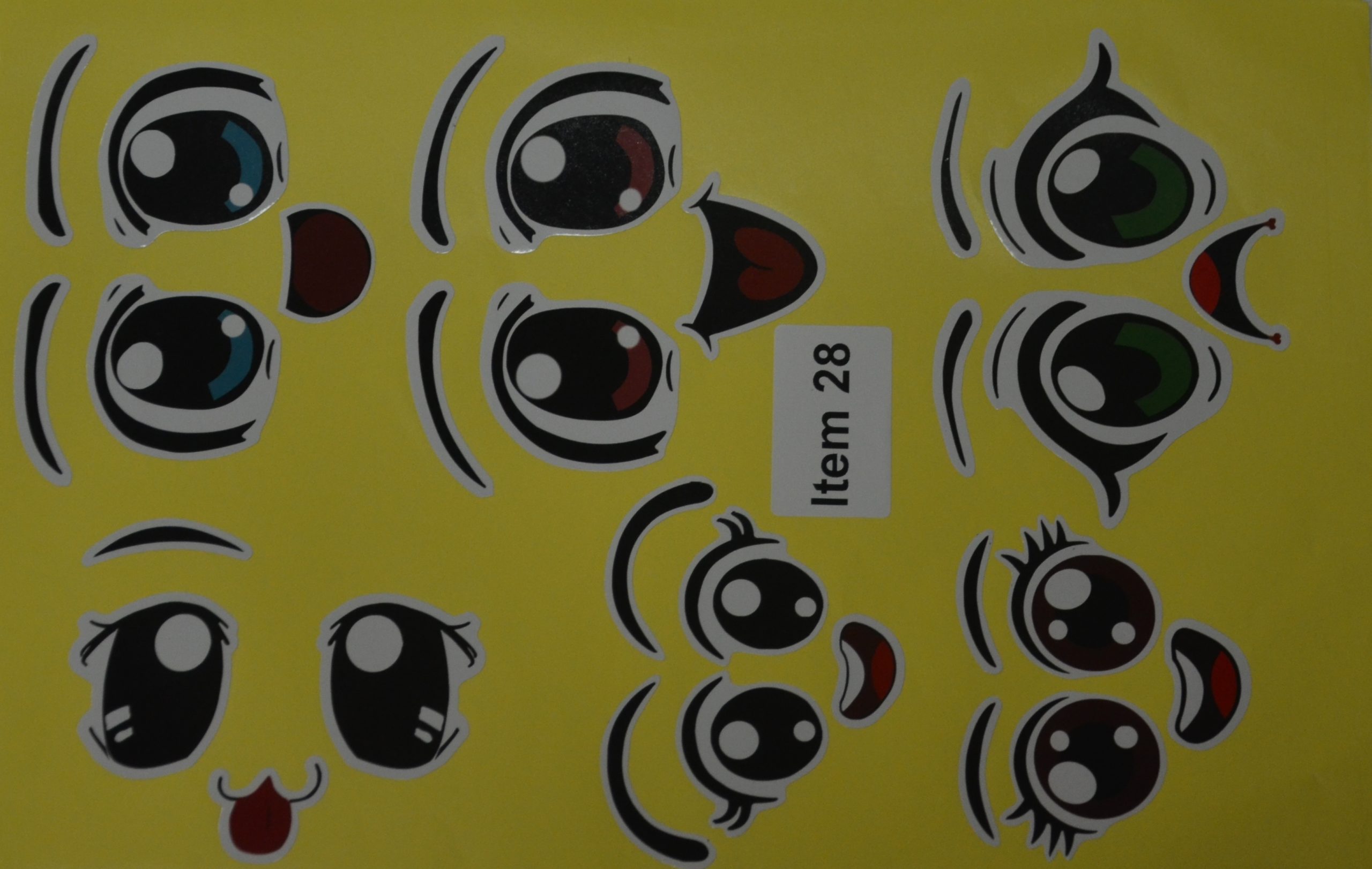 baotongle 1000 Pairs Eye Stickers Lables, Cute Colorful Eye Stickers Labels  Novelty Stickers